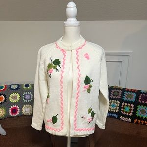 Vintage embroidered sweater